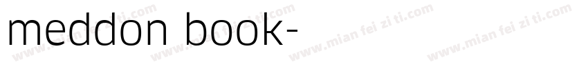 meddon book字体转换
